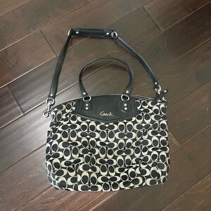 Coach Black and White Women's Bag